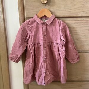 Zara Courdoroy Button-Up Toddler Dress